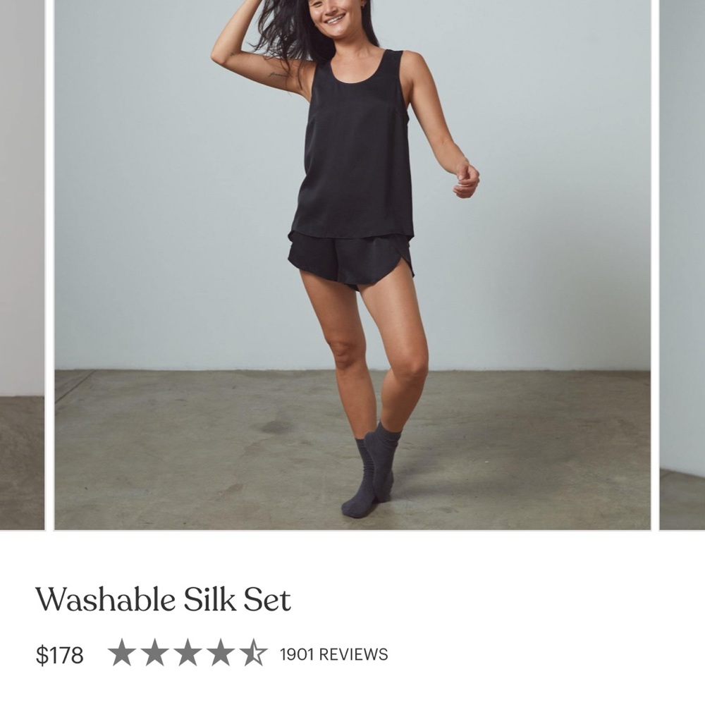 Lunya silk sleep set!!